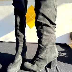 Black Seychelles Knee High Boots wide slouch